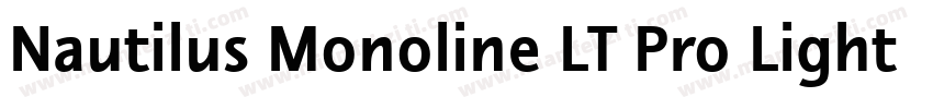 Nautilus Monoline LT Pro Light字体转换